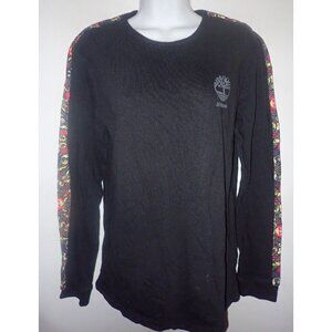Timberland X Atmos Black Long Sleeve Shirt With Logo Men Size S Style A1XQW